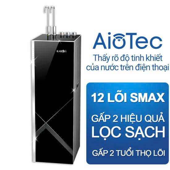 Máy lọc nước tủ đứng ion kiềm hydrogen nóng lạnh Karofi KAD M85