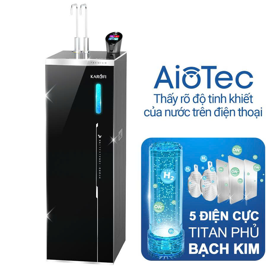 Máy lọc nước tủ đứng nóng lạnh Hydro-ion kiềm Karofi KAE-S88 PROMAX